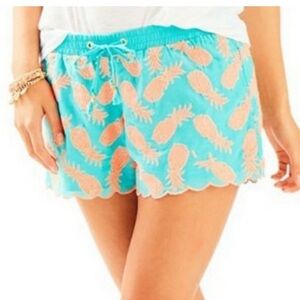 LILLY PULITZER-Pineapple Baybreeze Shorts
Embroidered